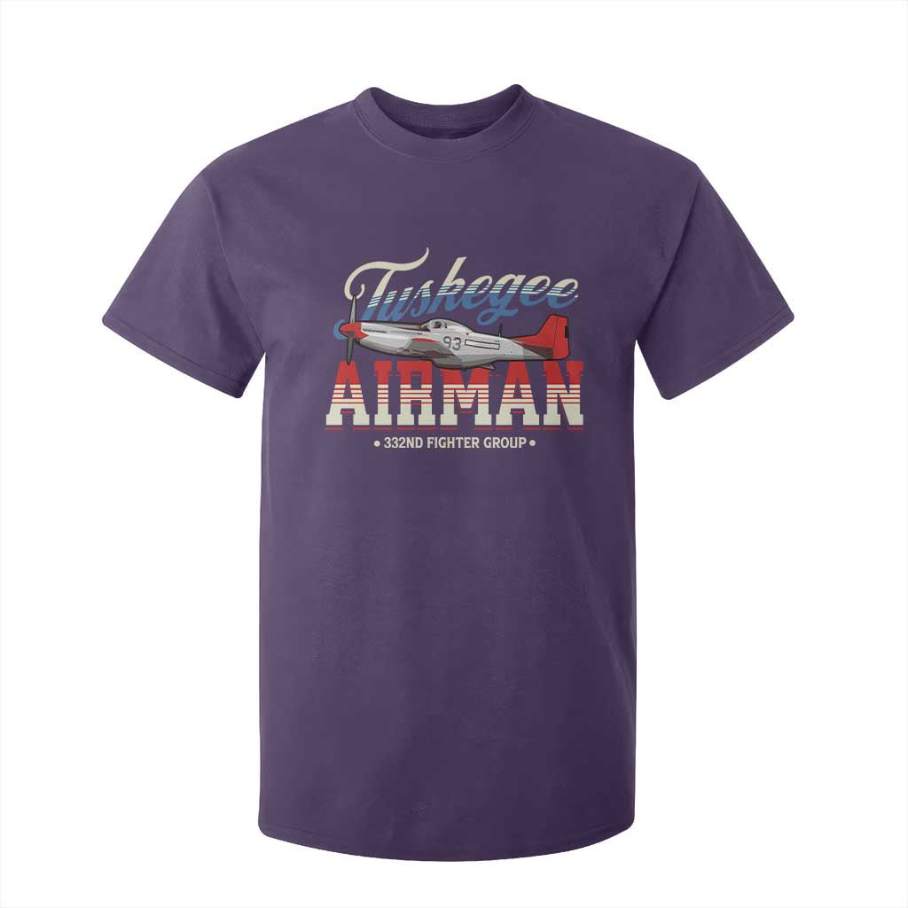 Tuskegee Airman T Shirt For Kid 332ND Fighter Group Airplane Black History Month