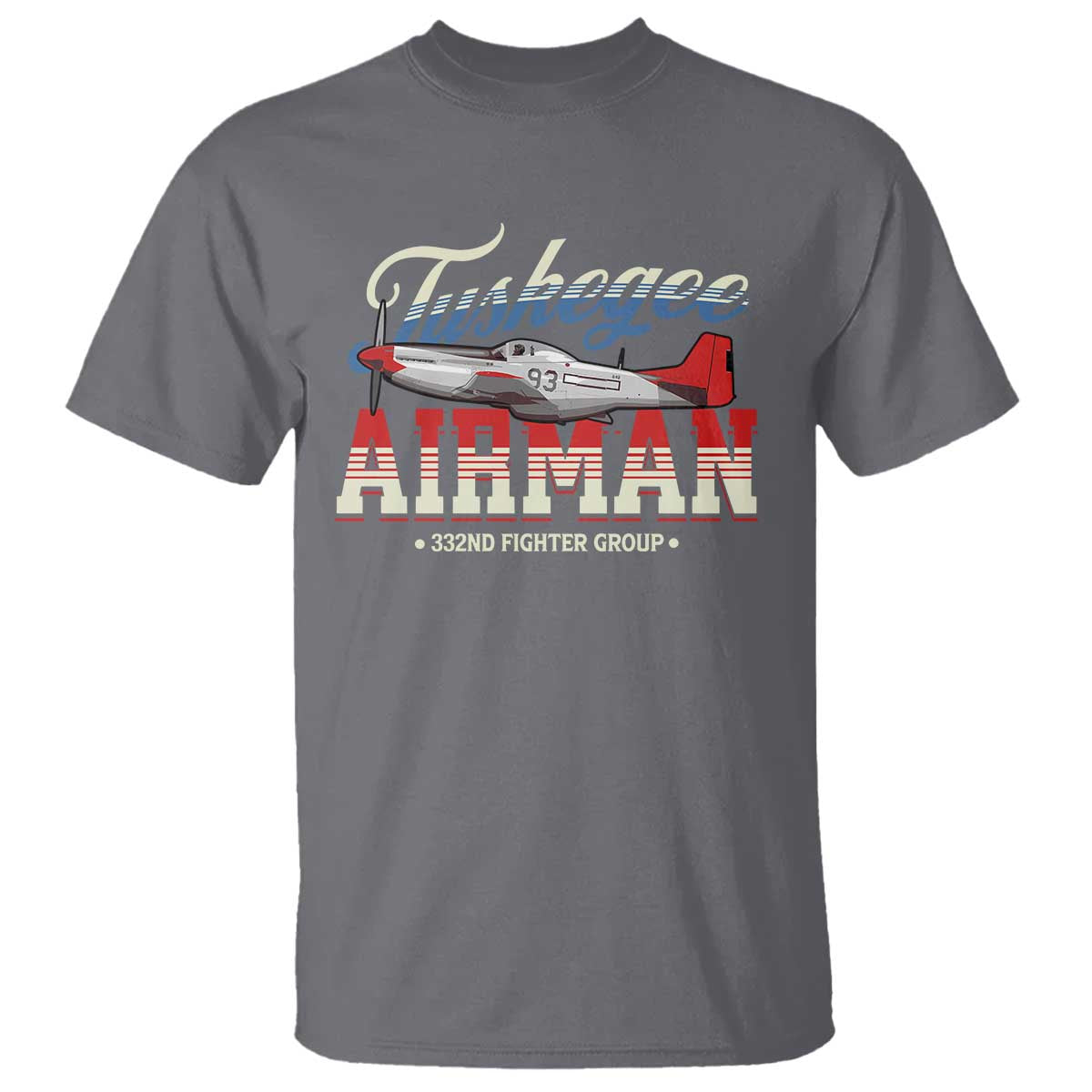 Tuskegee Airman T Shirt 332ND Fighter Group Airplane Black History Month