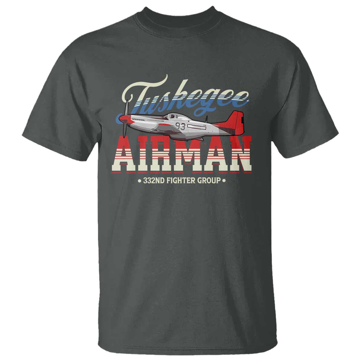 Tuskegee Airman T Shirt 332ND Fighter Group Airplane Black History Month
