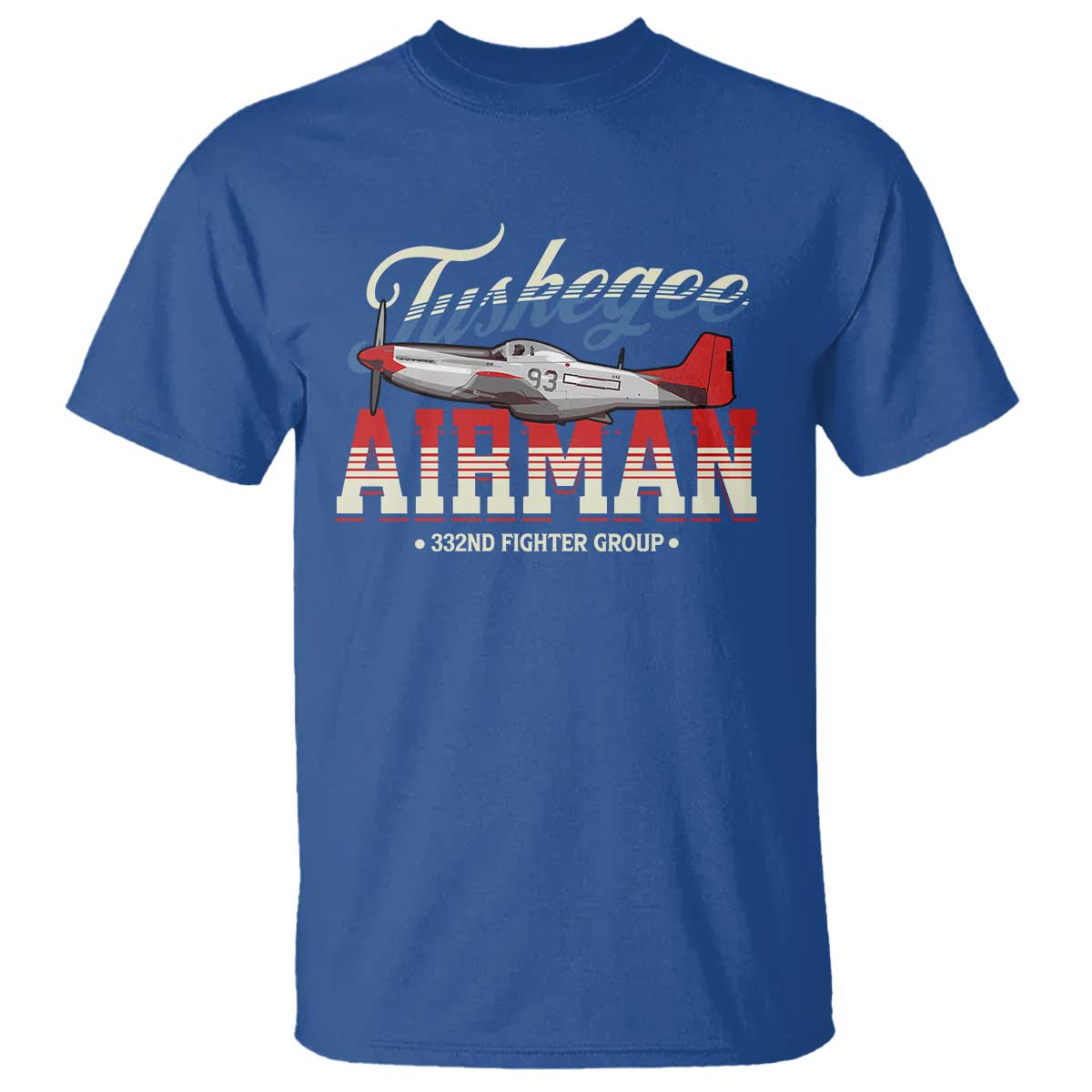 Tuskegee Airman T Shirt 332ND Fighter Group Airplane Black History Month