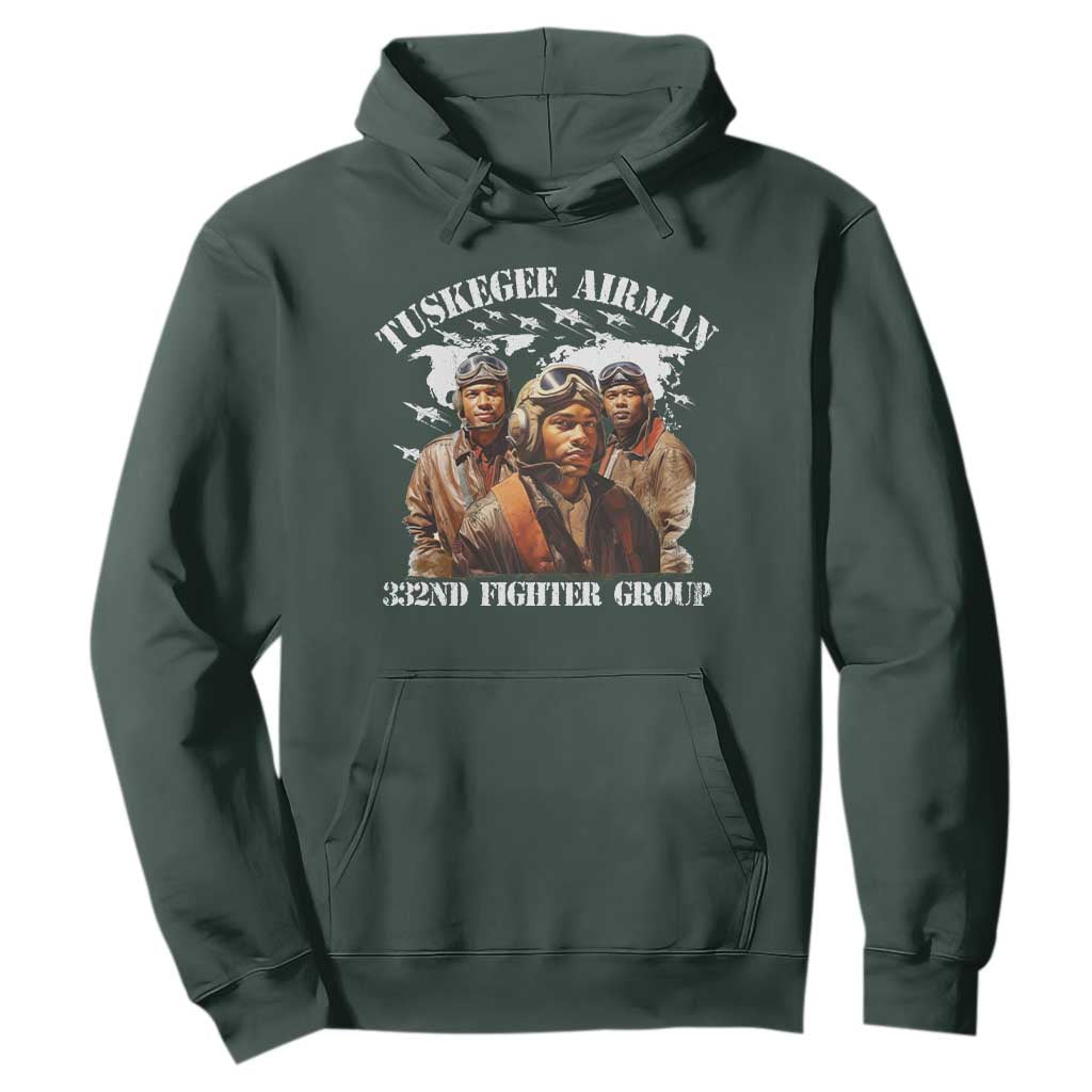 Tuskegee Airman Hoodie 332ND Fighter Group Black History