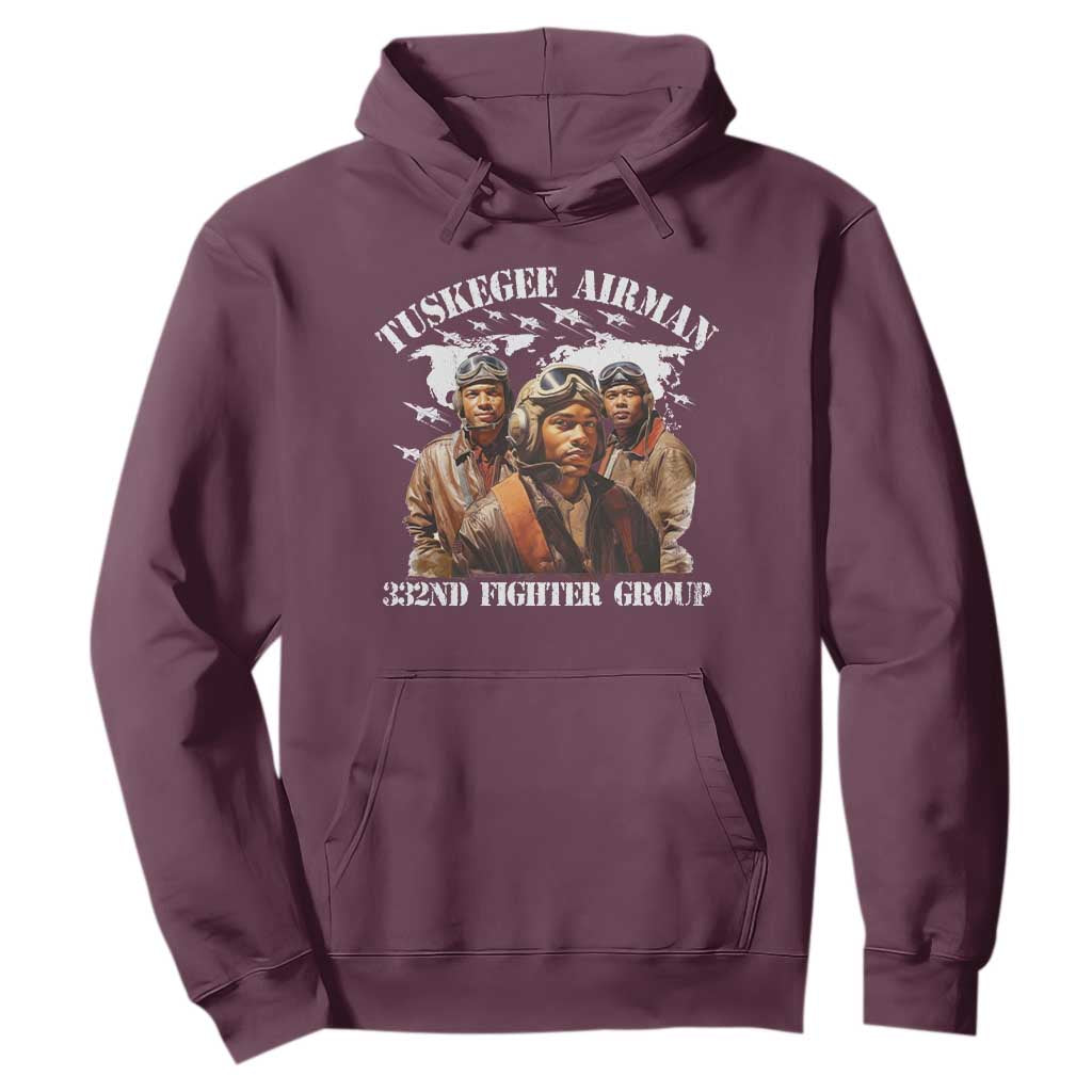 Tuskegee Airman Hoodie 332ND Fighter Group Black History