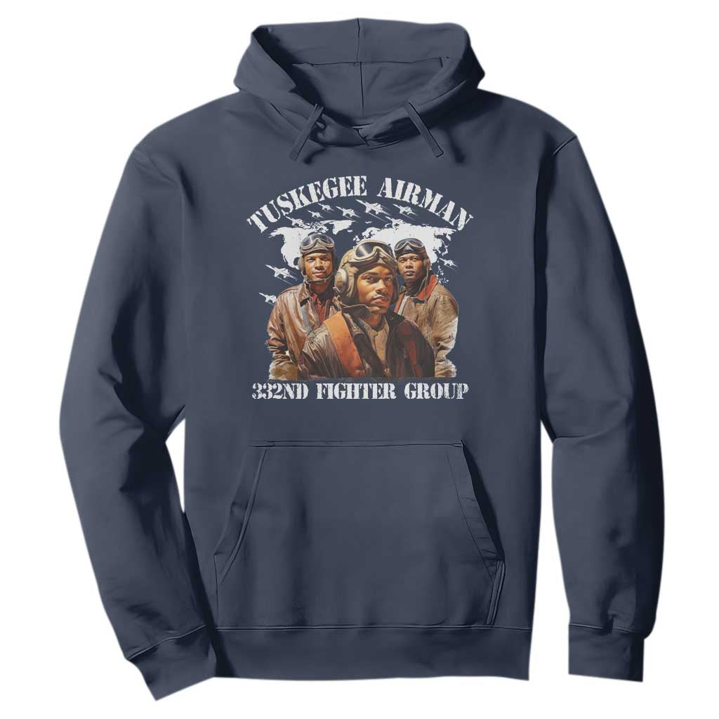 Tuskegee Airman Hoodie 332ND Fighter Group Black History