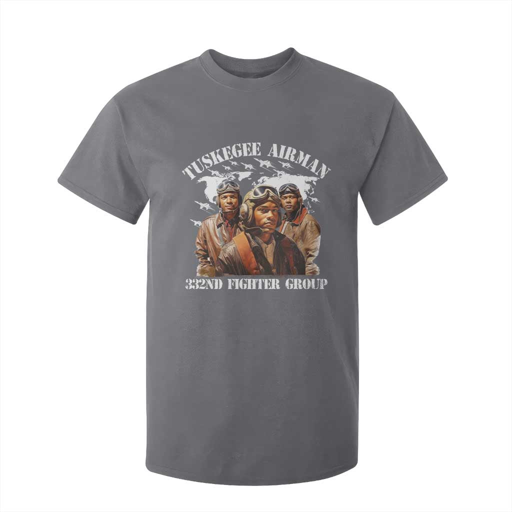 Tuskegee Airman T Shirt For Kid 332ND Fighter Group Black History