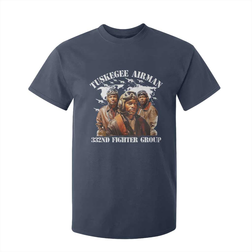 Tuskegee Airman T Shirt For Kid 332ND Fighter Group Black History