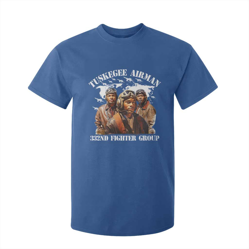 Tuskegee Airman T Shirt For Kid 332ND Fighter Group Black History