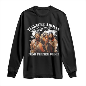 Tuskegee Airman Long Sleeve Shirt 332ND Fighter Group Black History