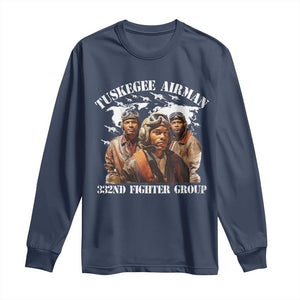 Tuskegee Airman Long Sleeve Shirt 332ND Fighter Group Black History