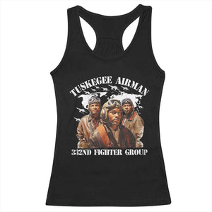 Tuskegee Airman Racerback Tank Top 332ND Fighter Group Black History