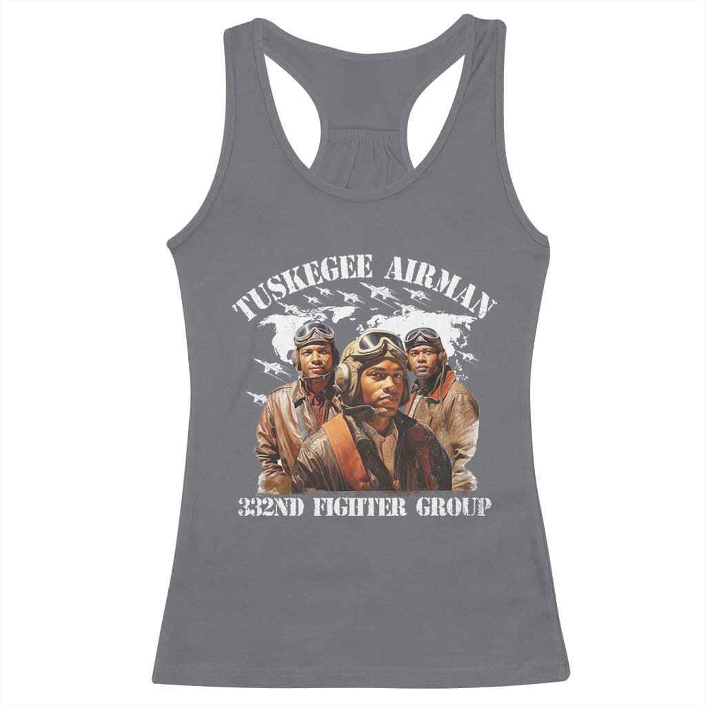 Tuskegee Airman Racerback Tank Top 332ND Fighter Group Black History