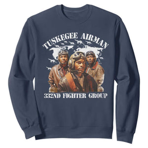 Tuskegee Airman Sweatshirt 332ND Fighter Group Black History
