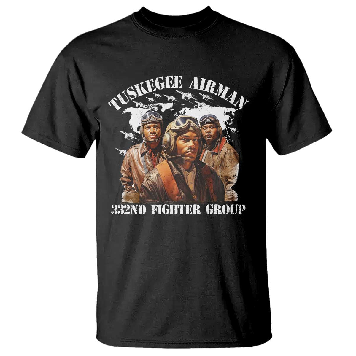 Tuskegee Airman T Shirt 332ND Fighter Group Black History