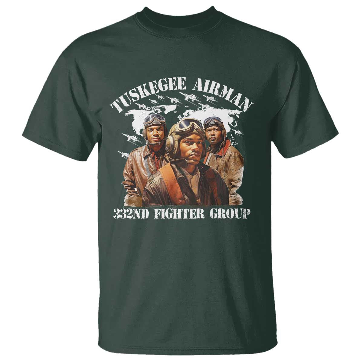 Tuskegee Airman T Shirt 332ND Fighter Group Black History