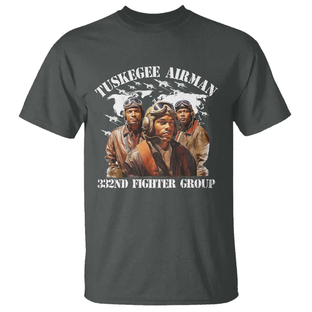 Tuskegee Airman T Shirt 332ND Fighter Group Black History