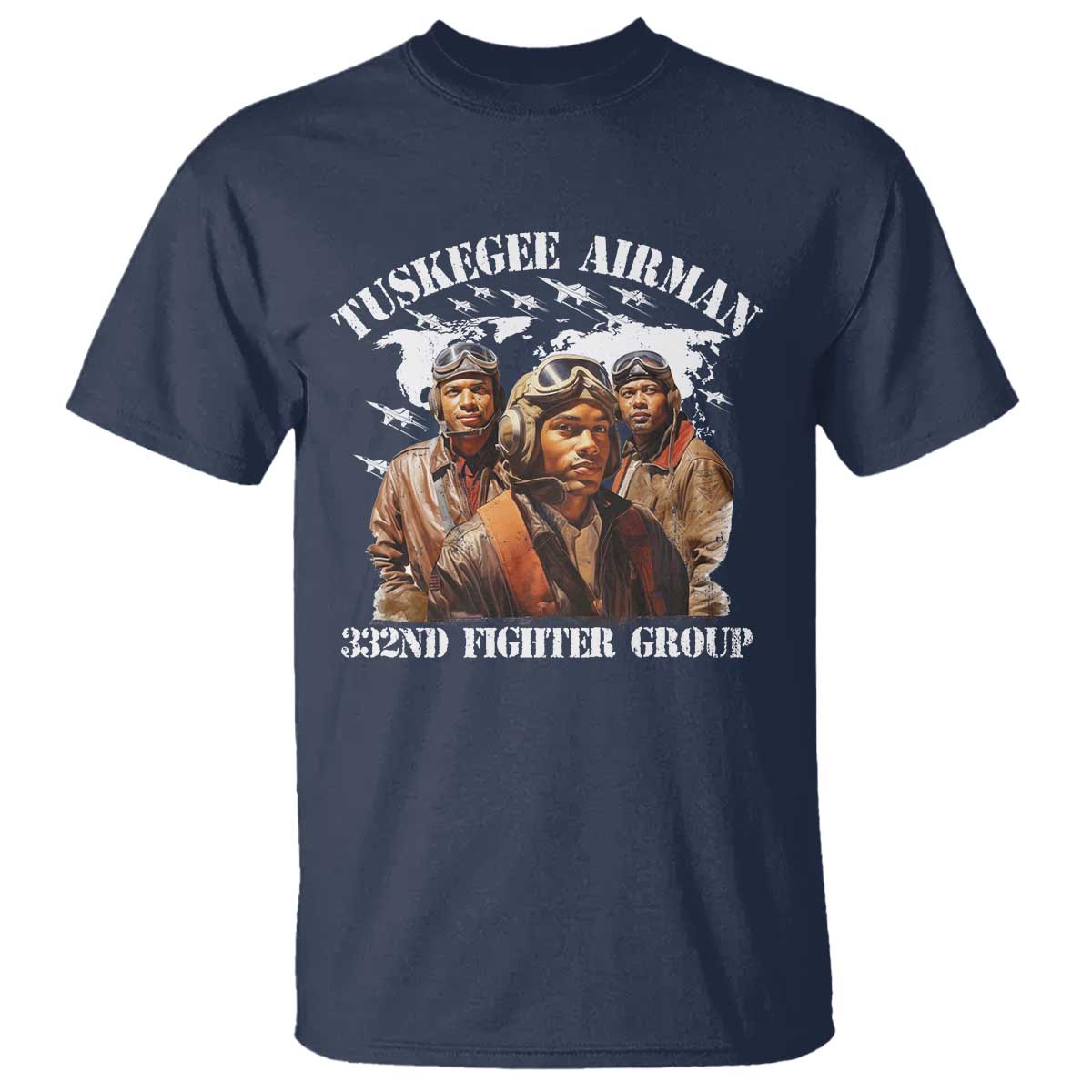 Tuskegee Airman T Shirt 332ND Fighter Group Black History