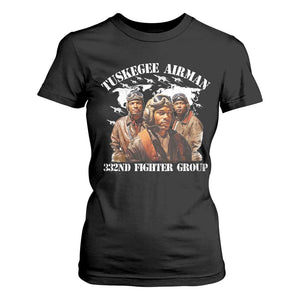 Tuskegee Airman T Shirt For Women 332ND Fighter Group Black History