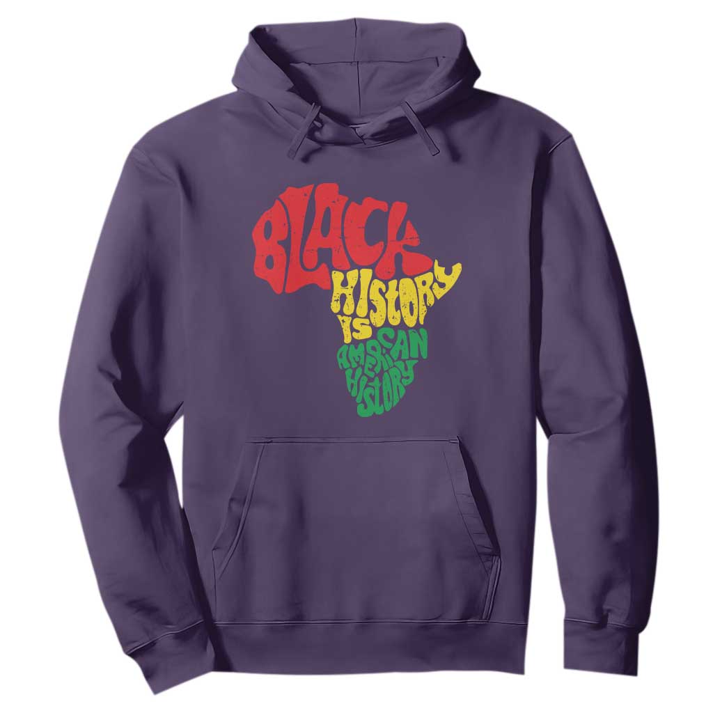 Black History Is American History Hoodie Africa Map
