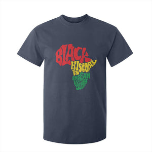 Black History Is American History T Shirt For Kid Africa Map