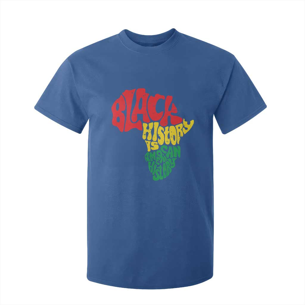 Black History Is American History T Shirt For Kid Africa Map