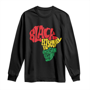 Black History Is American History Long Sleeve Shirt Africa Map