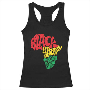 Black History Is American History Racerback Tank Top Africa Map
