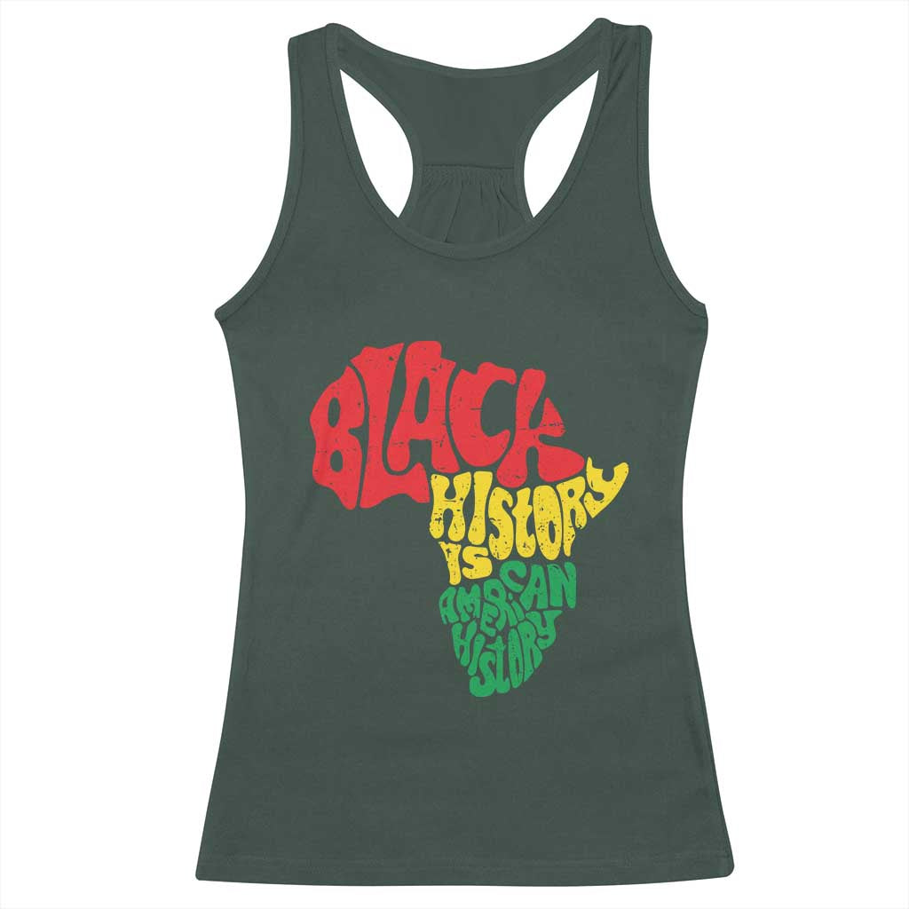 Black History Is American History Racerback Tank Top Africa Map