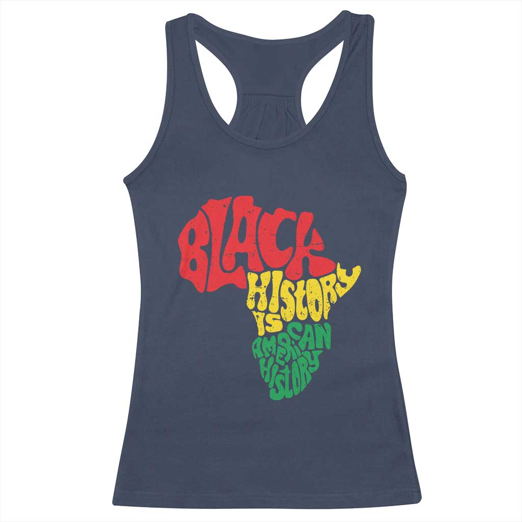 Black History Is American History Racerback Tank Top Africa Map