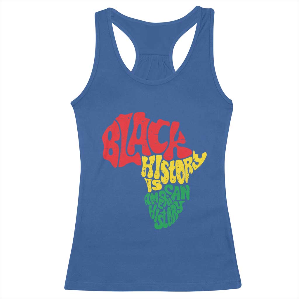 Black History Is American History Racerback Tank Top Africa Map