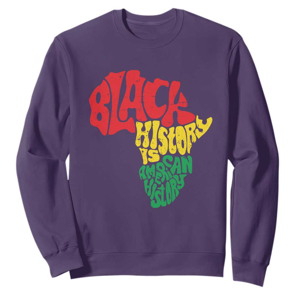 Black History Is American History Sweatshirt Africa Map