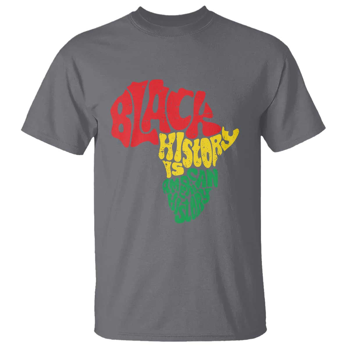 Black History Is American History T Shirt Africa Map