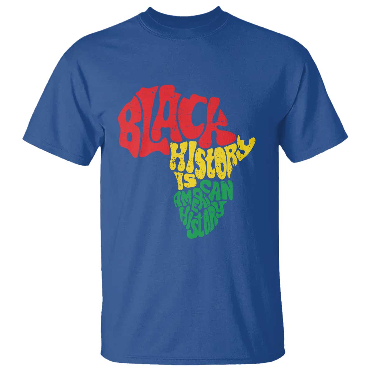 Black History Is American History T Shirt Africa Map