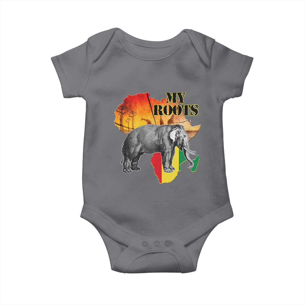 Africa Roots Baby Onesie My Roots Africa Map Black History Elephant Safari