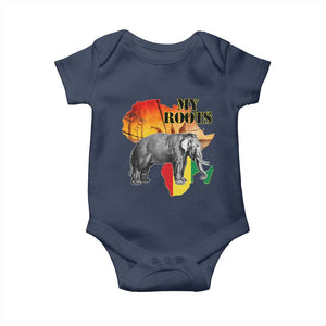 Africa Roots Baby Onesie My Roots Africa Map Black History Elephant Safari