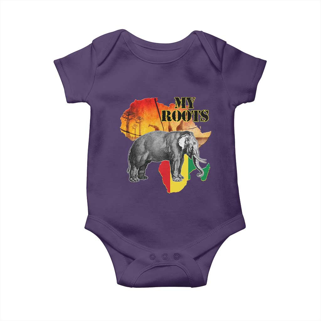 Africa Roots Baby Onesie My Roots Africa Map Black History Elephant Safari