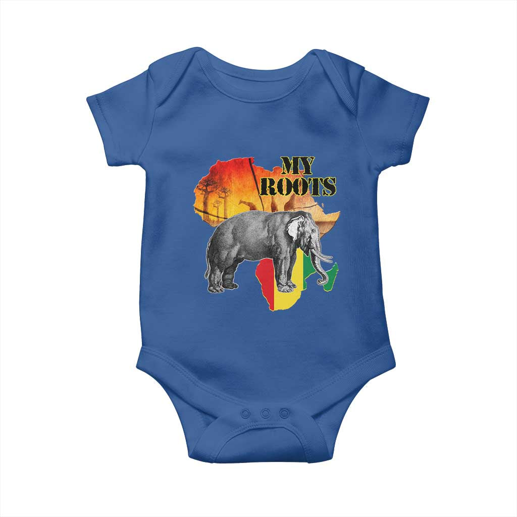 Africa Roots Baby Onesie My Roots Africa Map Black History Elephant Safari