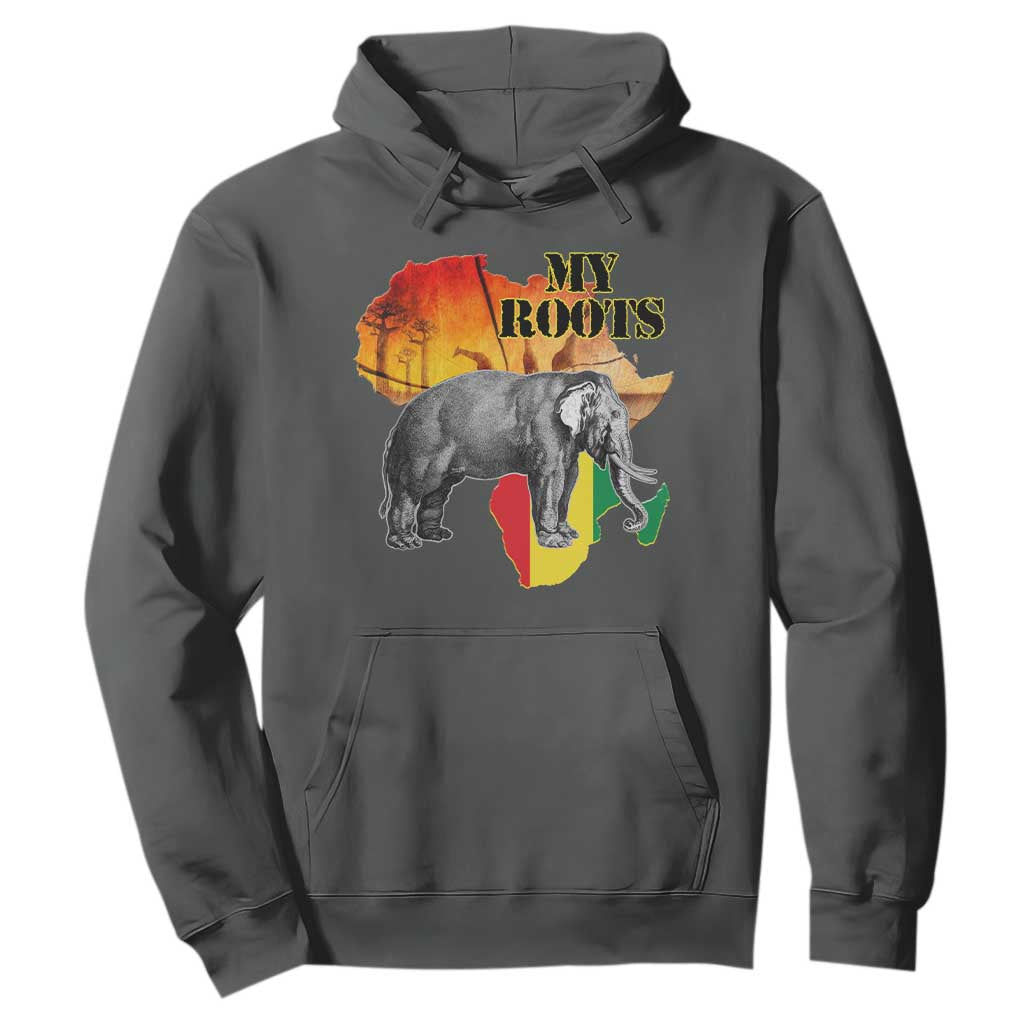 Africa Roots Hoodie My Roots Africa Map Black History Elephant Safari