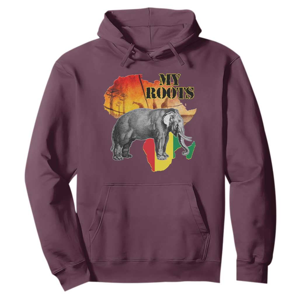 Africa Roots Hoodie My Roots Africa Map Black History Elephant Safari