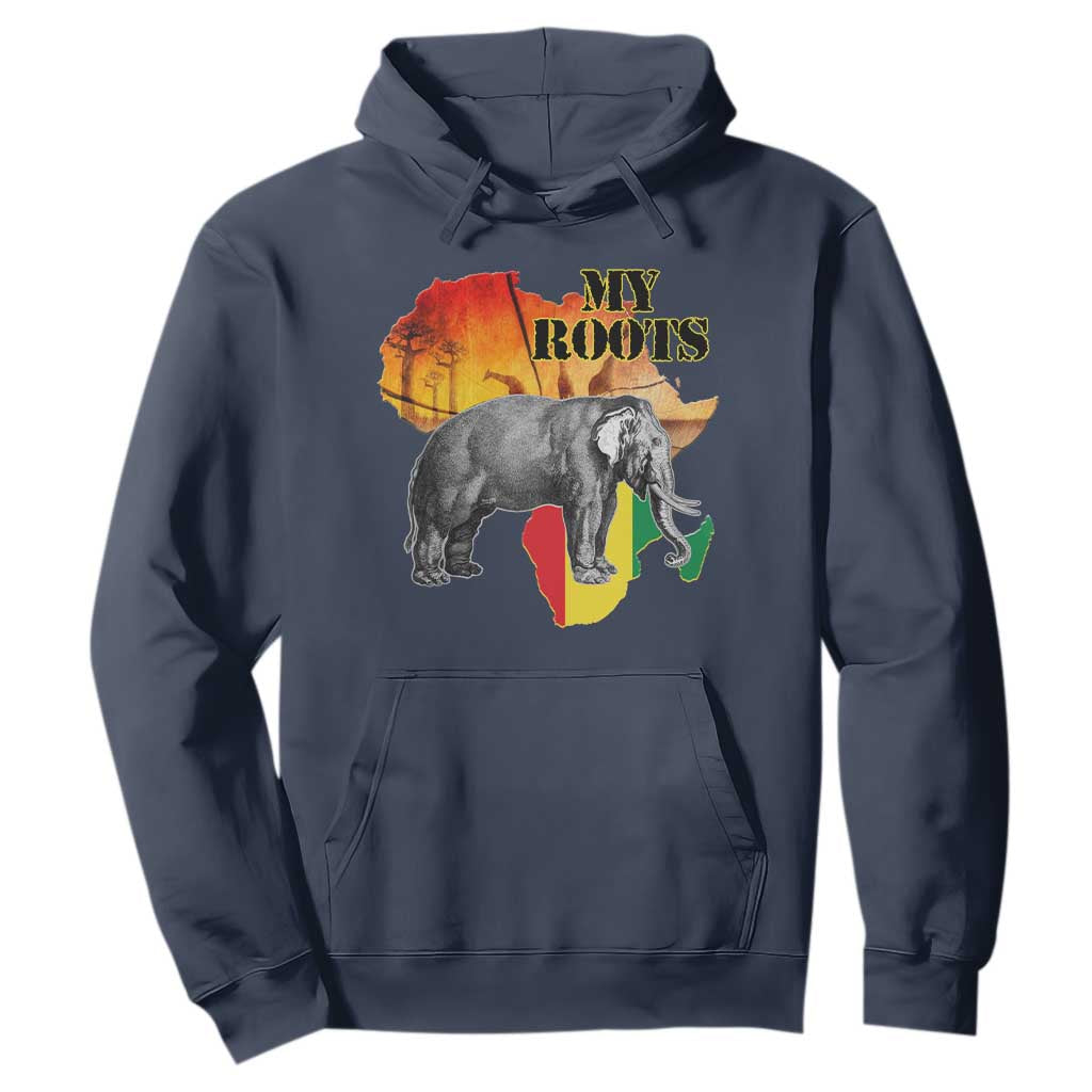 Africa Roots Hoodie My Roots Africa Map Black History Elephant Safari