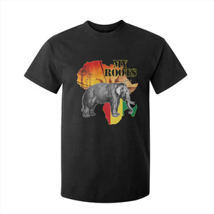Africa Roots T Shirt For Kid My Roots Africa Map Black History Elephant Safari