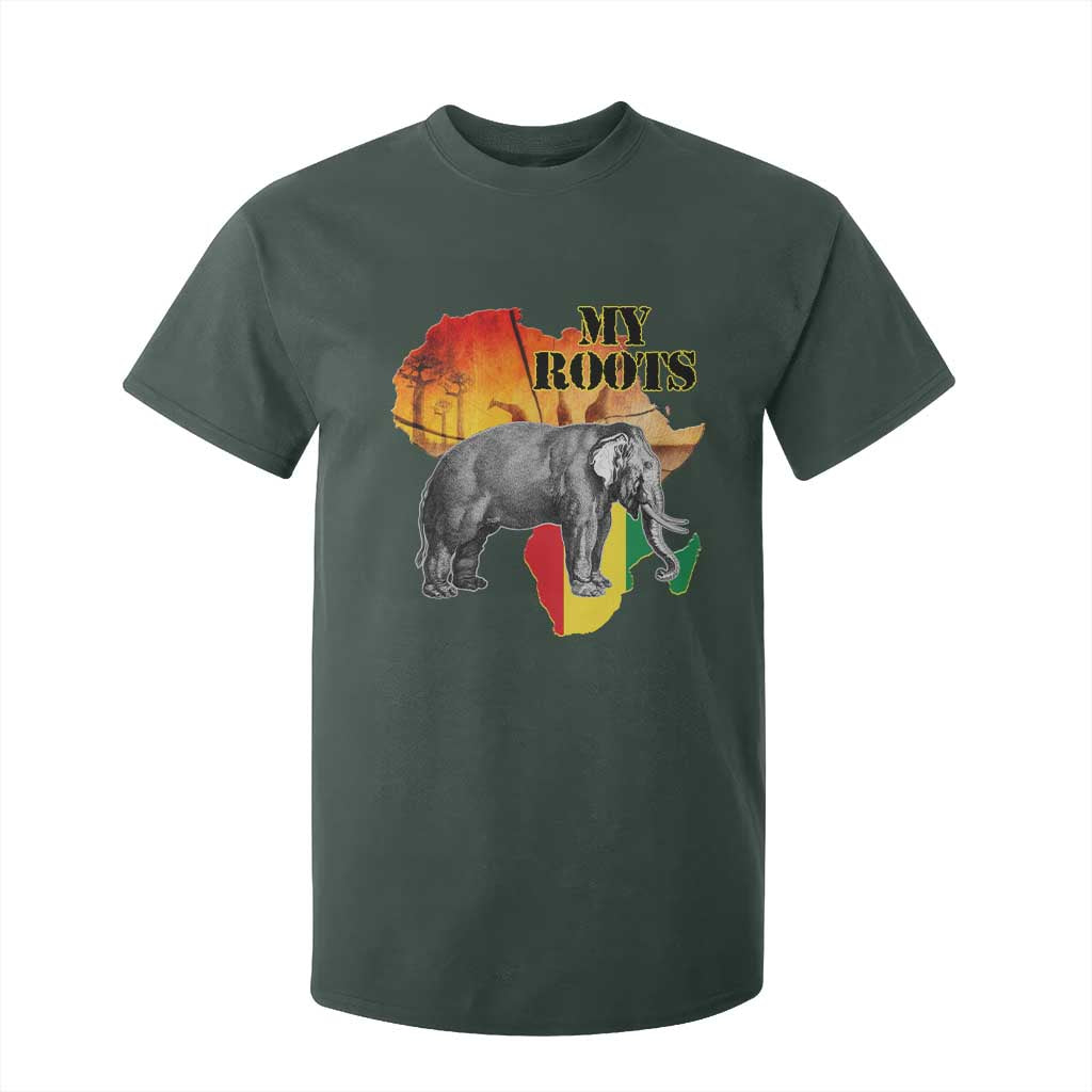 Africa Roots T Shirt For Kid My Roots Africa Map Black History Elephant Safari