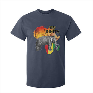 Africa Roots T Shirt For Kid My Roots Africa Map Black History Elephant Safari