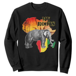 Africa Roots Sweatshirt My Roots Africa Map Black History Elephant Safari