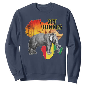 Africa Roots Sweatshirt My Roots Africa Map Black History Elephant Safari