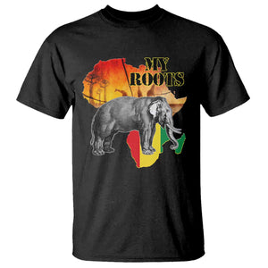 Africa Roots T Shirt My Roots Africa Map Black History Elephant Safari