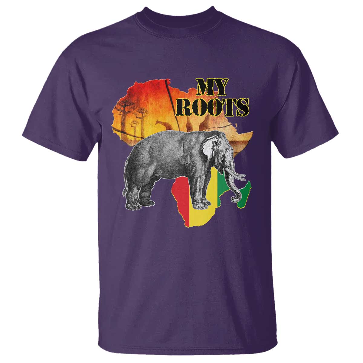 Africa Roots T Shirt My Roots Africa Map Black History Elephant Safari