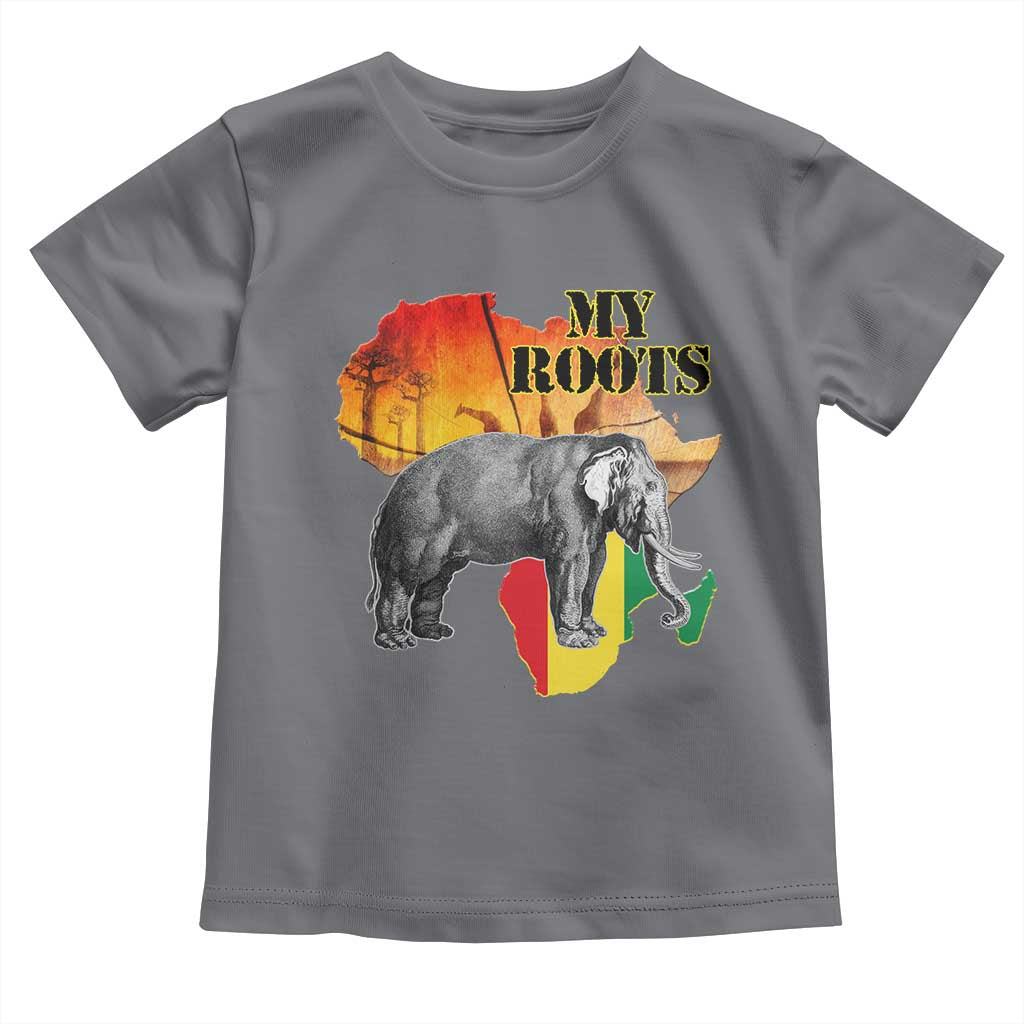 Africa Roots Toddler T Shirt My Roots Africa Map Black History Elephant Safari