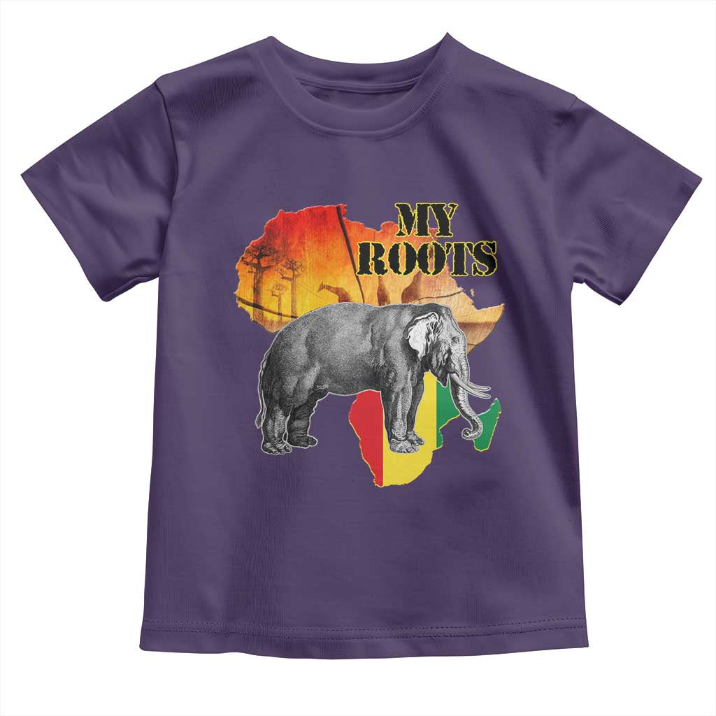 Africa Roots Toddler T Shirt My Roots Africa Map Black History Elephant Safari