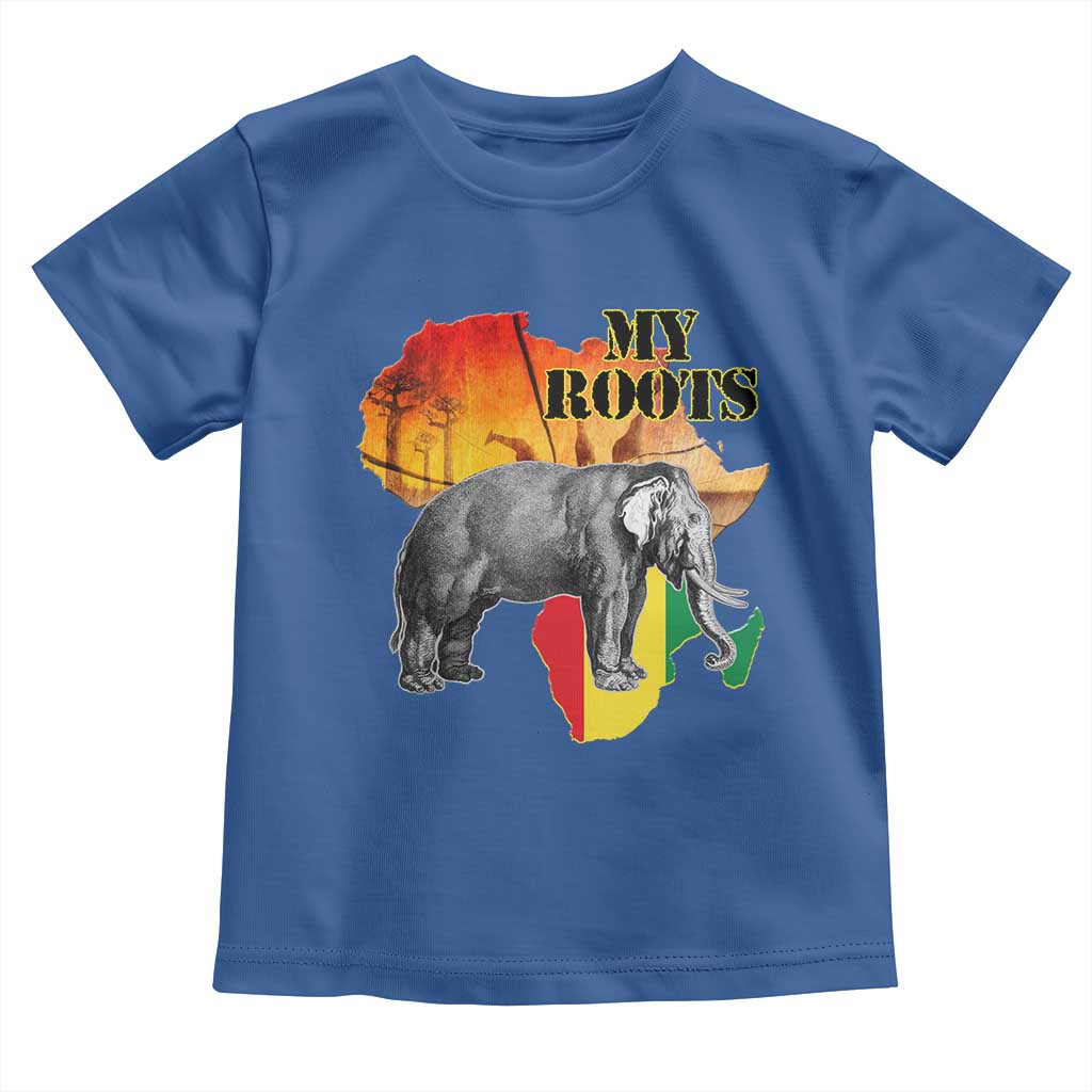 Africa Roots Toddler T Shirt My Roots Africa Map Black History Elephant Safari