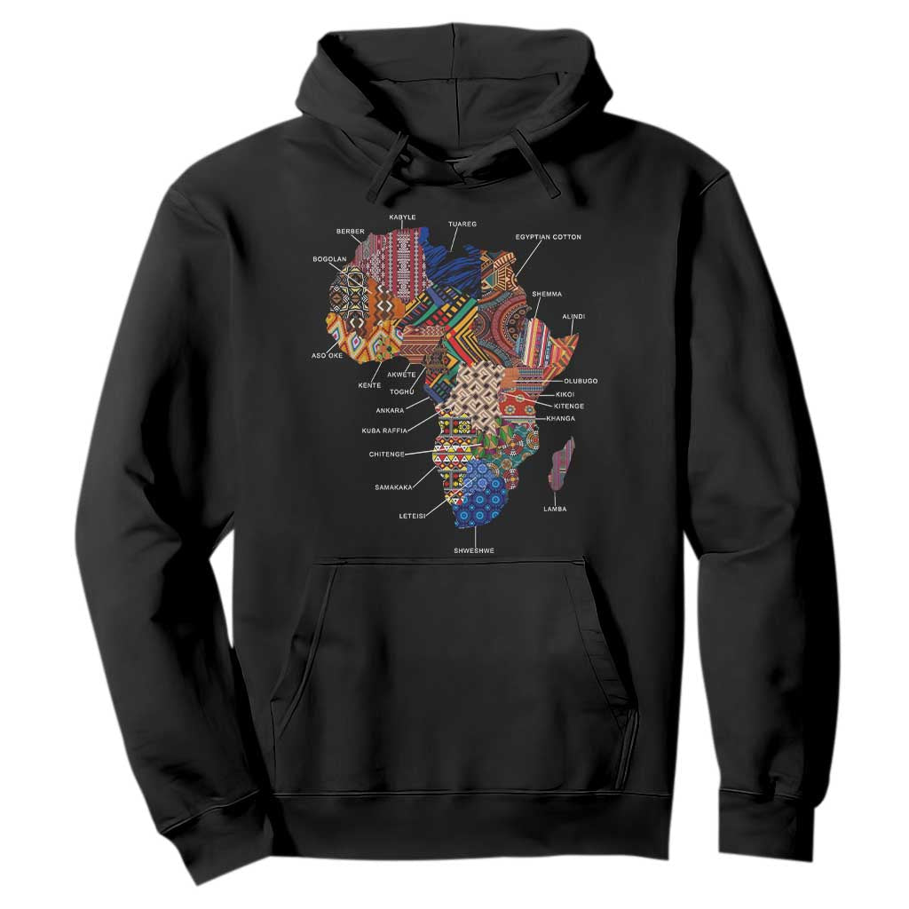 African Culture Black Fabrics Hoodie African American Heritage