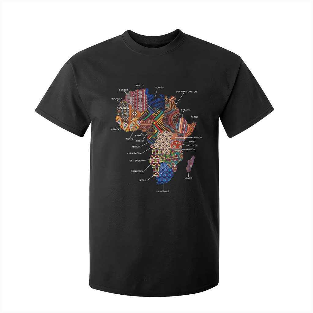 African Culture Black Fabrics T Shirt For Kid African American Heritage